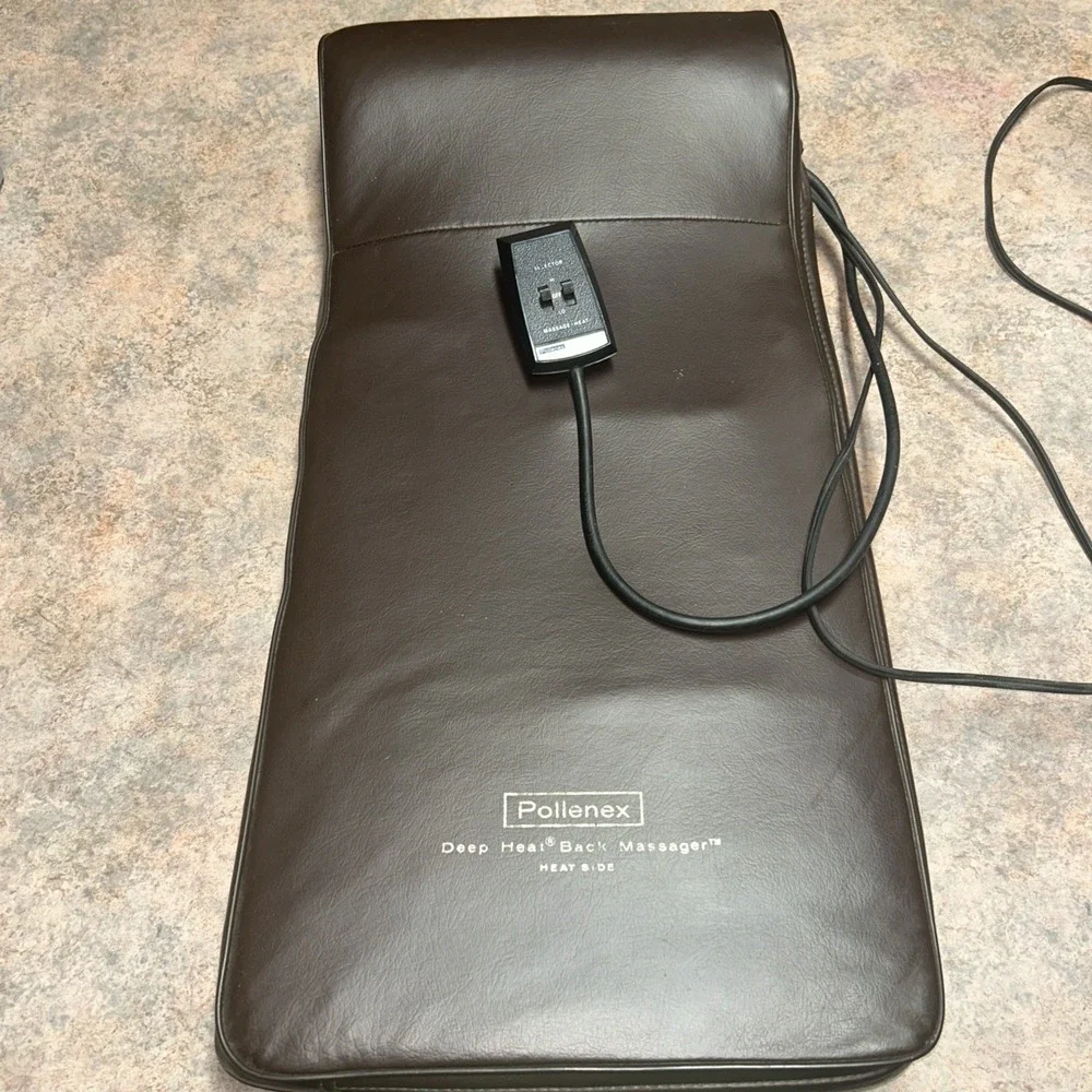TESTED Vintage Pollenex Deep Heat Back Backrest Massager Chair Pad BM-1205 WORKS